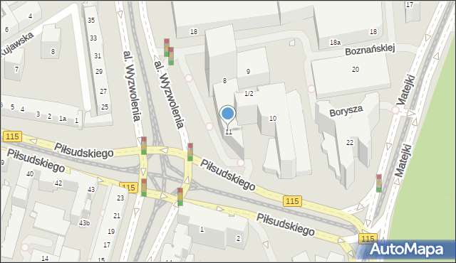 Szczecin, Plac Rodła, 11, mapa Szczecina