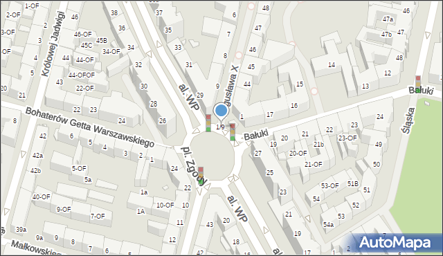 Szczecin, Plac Zgody, 1/9, mapa Szczecina