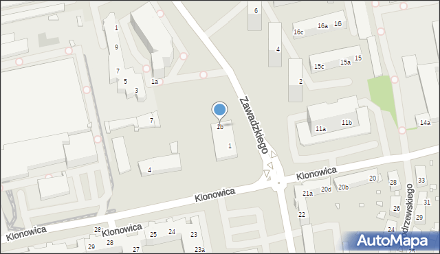 Szczecin, Plac św. Ottona, 1b, mapa Szczecina