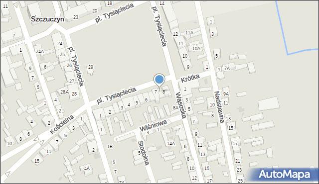 Szczuczyn, Plac Tysiąclecia, 7A, mapa Szczuczyn