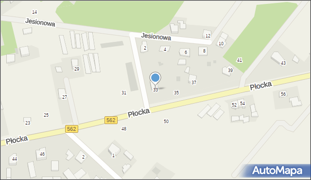 Szpetal Górny, Płocka, 33, mapa Szpetal Górny