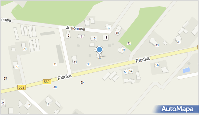 Szpetal Górny, Płocka, 37, mapa Szpetal Górny