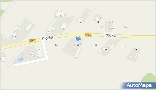 Szpetal Górny, Płocka, 64, mapa Szpetal Górny