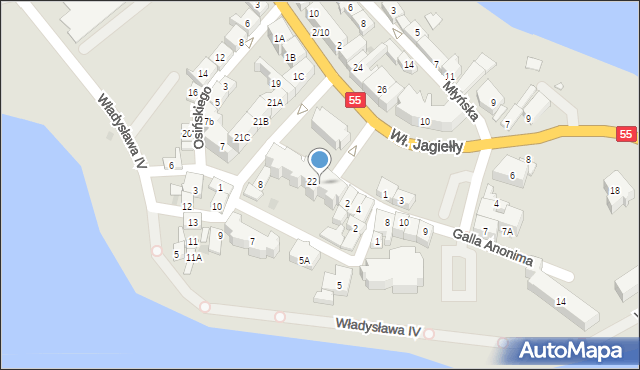 Sztum, Plac Wolności, 22B, mapa Sztum