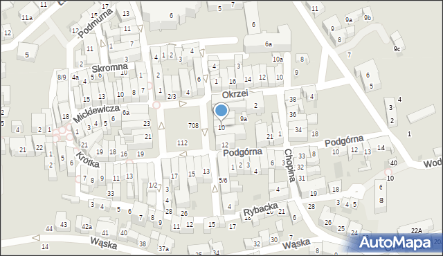 Tczew, Plac Hallera Józefa, gen., 10, mapa Tczew