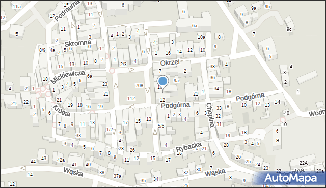 Tczew, Plac Hallera Józefa, gen., 11, mapa Tczew