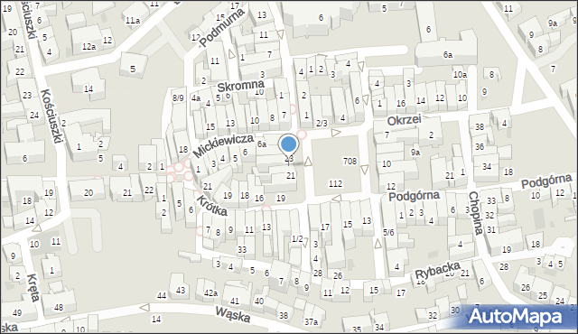 Tczew, Plac Hallera Józefa, gen., 22, mapa Tczew