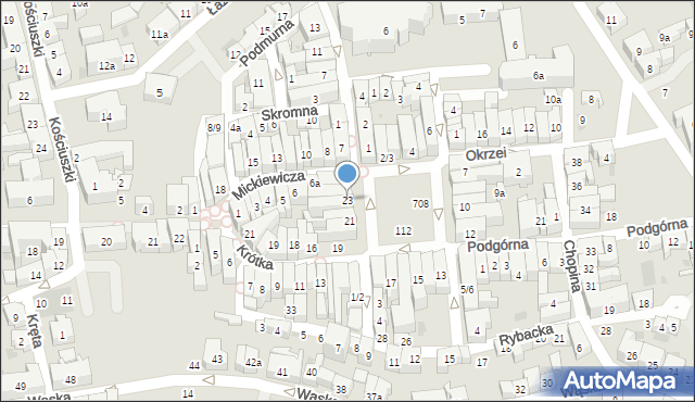 Tczew, Plac Hallera Józefa, gen., 23, mapa Tczew