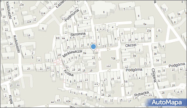 Tczew, Plac Hallera Józefa, gen., 24, mapa Tczew