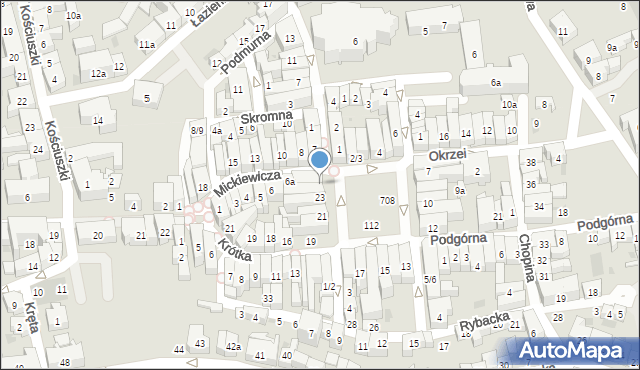 Tczew, Plac Hallera Józefa, gen., 24, mapa Tczew