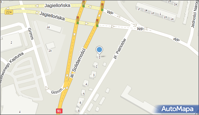 Tczew, Plac Patriotów, 1, mapa Tczew