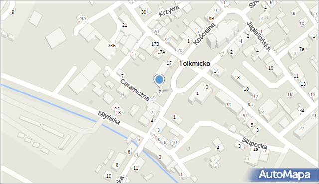 Tolkmicko, Plac Wolności, 2, mapa Tolkmicko