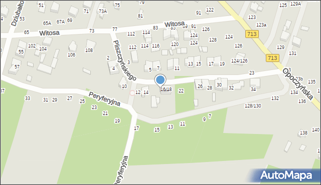 Tomaszów Mazowiecki, Pliszczyńskiego Piotra, 18, mapa Tomaszów Mazowiecki