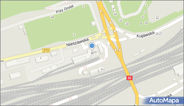 Toruń, Plac Armii Krajowej, 1A, mapa Torunia
