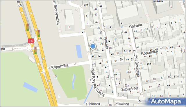 Toruń, Plac Rapackiego Mariana, 9, mapa Torunia