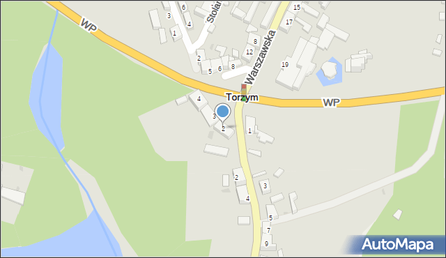 Torzym, Plac Kościuszki Tadeusza, gen., 2, mapa Torzym