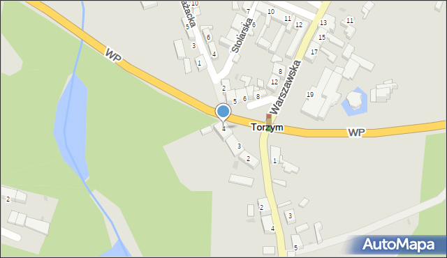Torzym, Plac Kościuszki Tadeusza, gen., 4, mapa Torzym