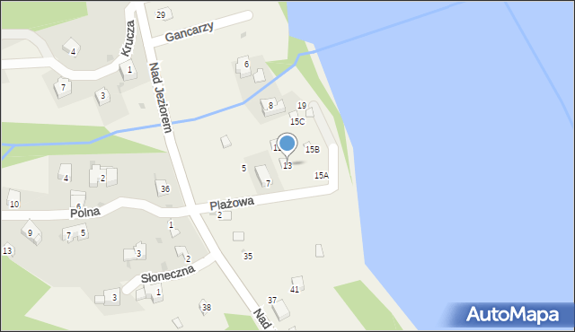 Tresna, Plażowa, 13, mapa Tresna