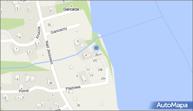 Tresna, Plażowa, 19, mapa Tresna