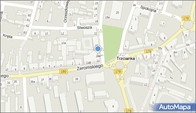 Trzcianka, Plac Pocztowy, 24a, mapa Trzcianka