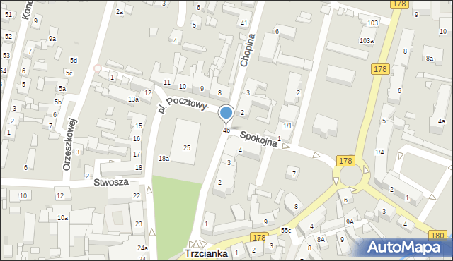 Trzcianka, Plac Pocztowy, 4b, mapa Trzcianka