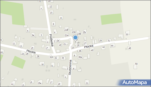 Trzebinia, Płocka, 25a, mapa Trzebinia