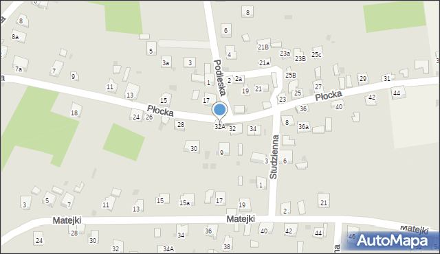 Trzebinia, Płocka, 32A, mapa Trzebinia