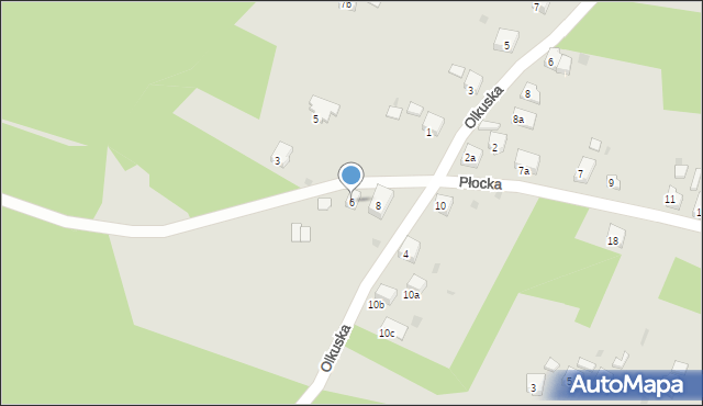 Trzebinia, Płocka, 6, mapa Trzebinia