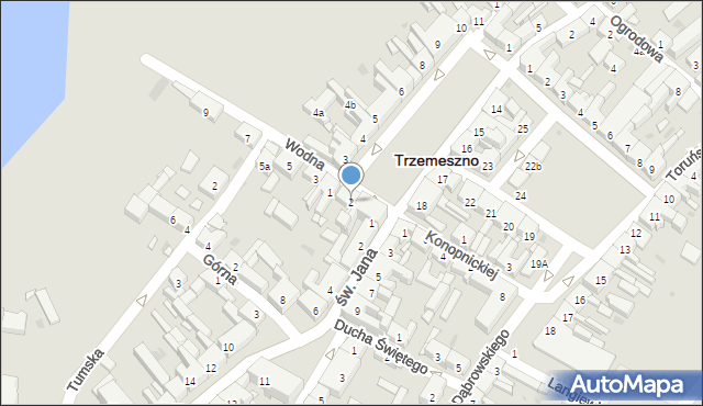 Trzemeszno, Plac Kilińskiego Jana, płk., 2, mapa Trzemeszno