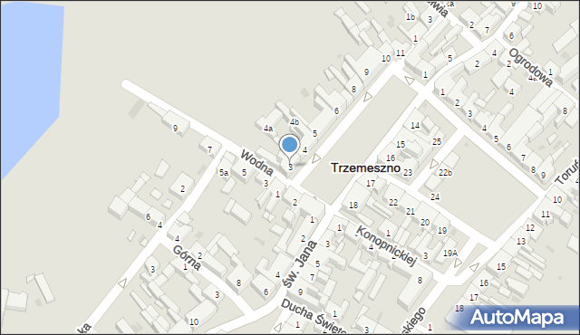 Trzemeszno, Plac Kilińskiego Jana, płk., 3, mapa Trzemeszno