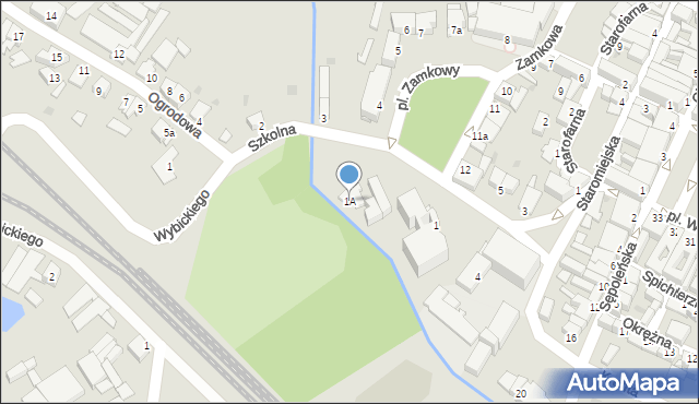 Tuchola, Plac Zamkowy, 1A, mapa Tuchola