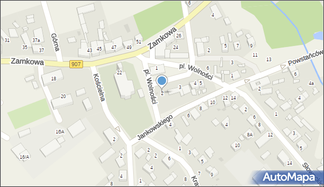 Tworóg, Plac Wolności, 2, mapa Tworóg