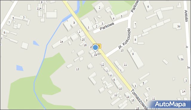 Ujazd, Plac Kościuszki Tadeusza, gen., 14, mapa Ujazd