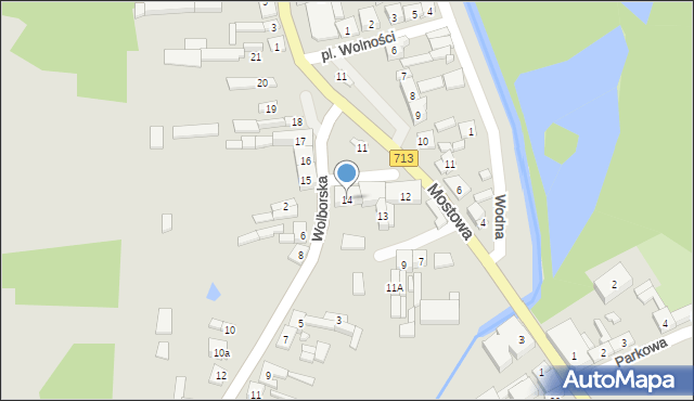 Ujazd, Plac Wolności, 14, mapa Ujazd