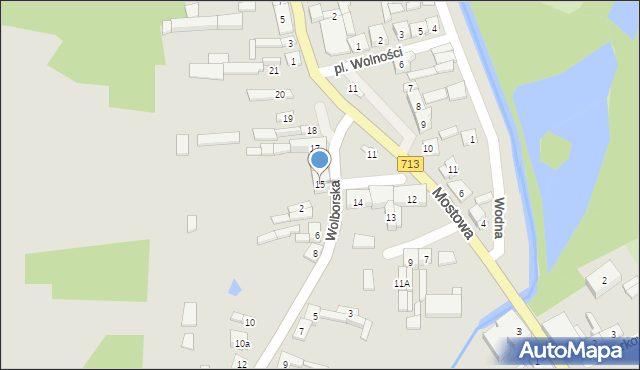 Ujazd, Plac Wolności, 15, mapa Ujazd