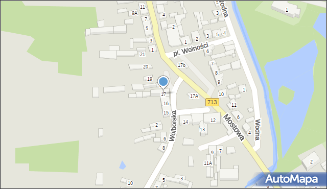 Ujazd, Plac Wolności, 17, mapa Ujazd