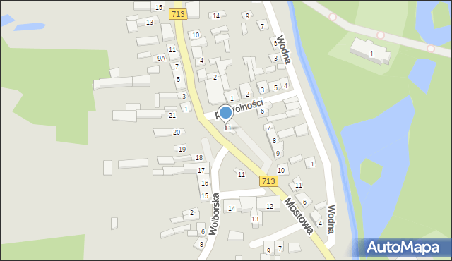 Ujazd, Plac Wolności, 17b, mapa Ujazd