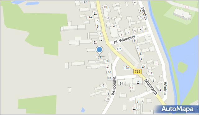 Ujazd, Plac Wolności, 19, mapa Ujazd