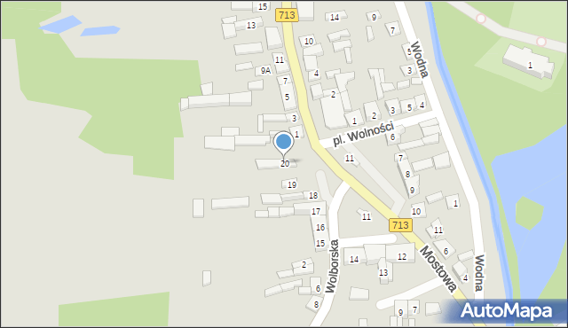 Ujazd, Plac Wolności, 20, mapa Ujazd