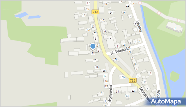 Ujazd, Plac Wolności, 21, mapa Ujazd