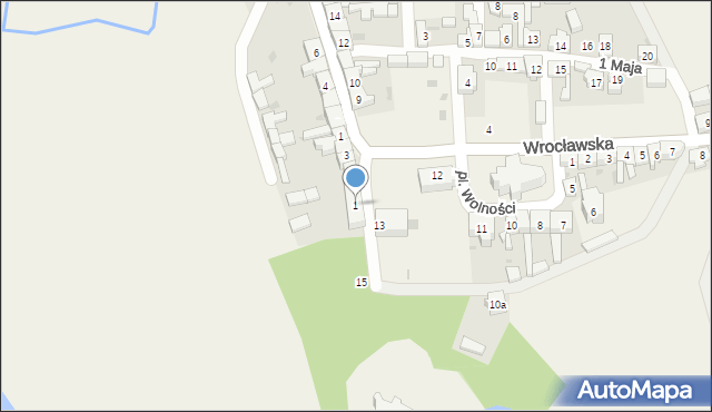 Uraz, Plac Wolności, 1, mapa Uraz