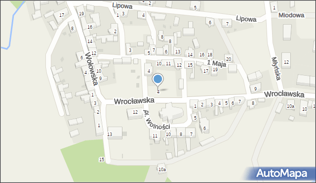 Uraz, Plac Wolności, 4, mapa Uraz