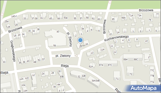 Wągrowiec, Plac Zielony, 15, mapa Wągrowiec