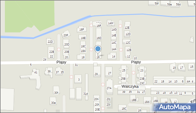 Warszawa, Pląsy, 16, mapa Warszawy