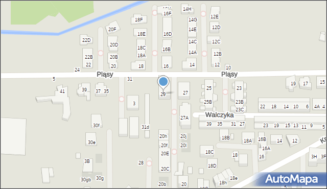 Warszawa, Pląsy, 29, mapa Warszawy