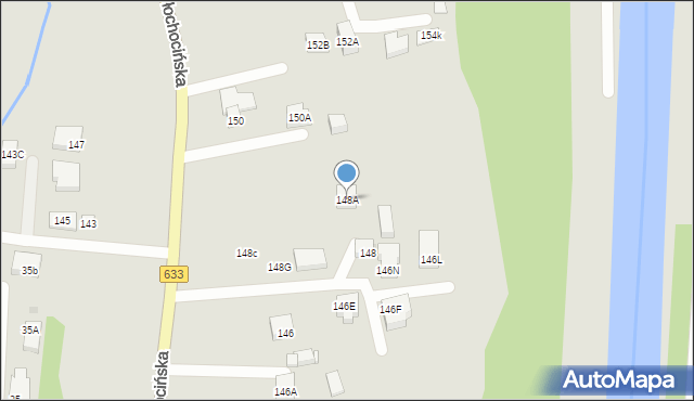 Warszawa, Płochocińska, 148A, mapa Warszawy