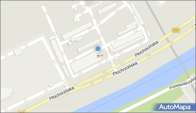 Warszawa, Płochocińska, 35, mapa Warszawy