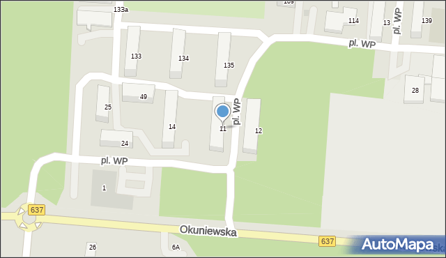 Warszawa, Plac Wojska Polskiego, 11, mapa Warszawy
