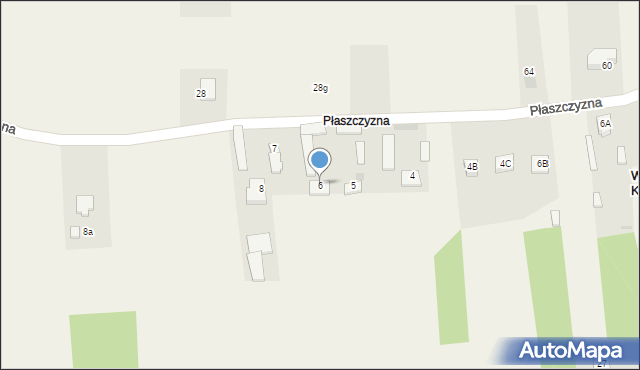 Warząchewka Królewska, Płaszczyzna, 6, mapa Warząchewka Królewska