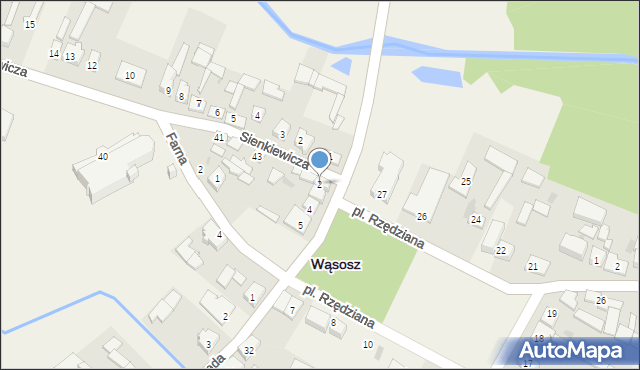 Wąsosz, Plac Rzędziana, 2, mapa Wąsosz